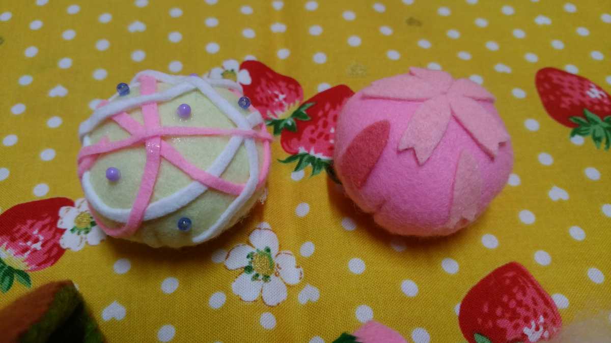  felt playing house spring. Japanese confectionery set 1 hand made 
