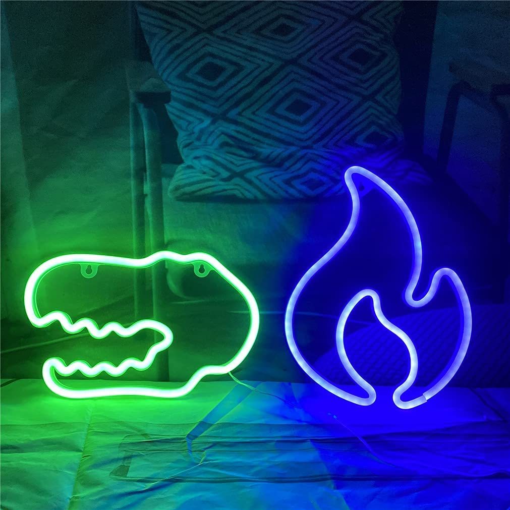 ネオンサイン ユニーク 恐竜ヘッド グリーン 緑 USB&電池2WAY ネオンサイン ユニーク 恐竜ヘッド グリーン 緑 USB&電池2WAY