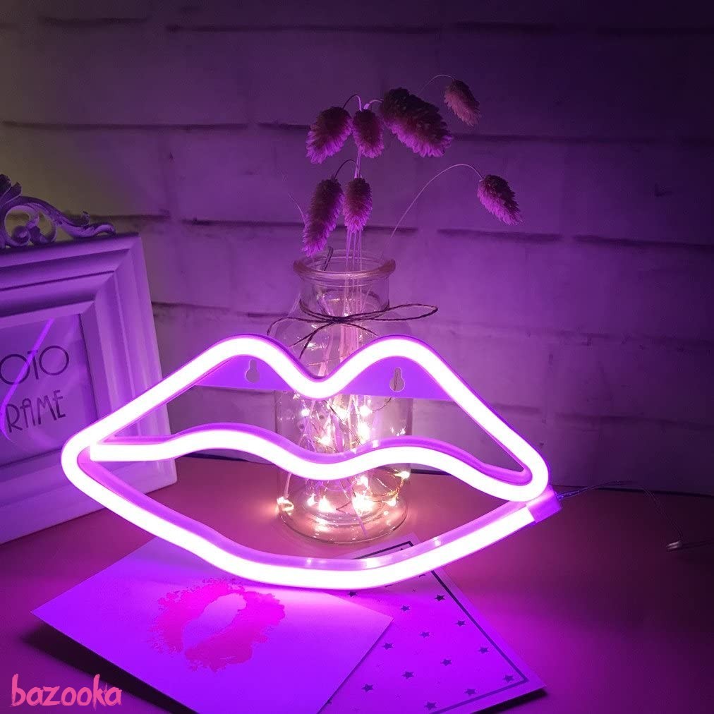 ネオンサイン 唇デザインライト 壁飾り USB充電 店内装飾 ルームデコレーション LEDイルミネーション ナイトライト 雰囲気作り プレゼント