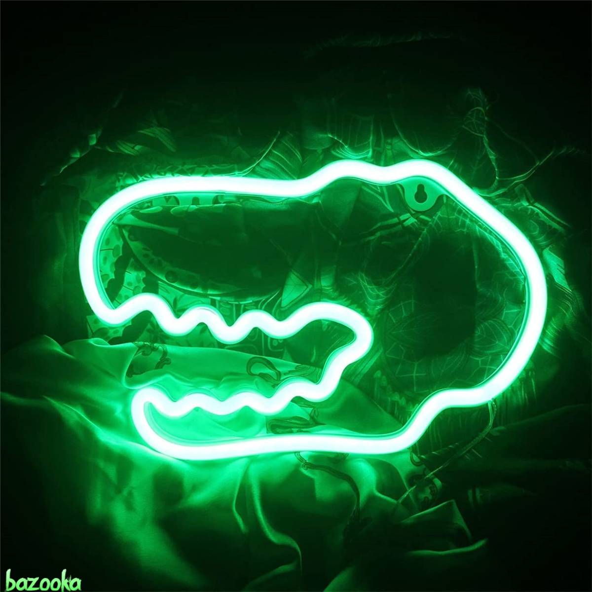 ネオンサイン ユニーク 恐竜ヘッド グリーン 緑 USB&電池2WAY ネオンサイン ユニーク 恐竜ヘッド グリーン 緑 USB&電池2WAY