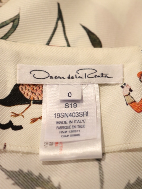 Oscar de la Renta オスカーデラレンタ スカート 0サイズ ボタニカル柄
