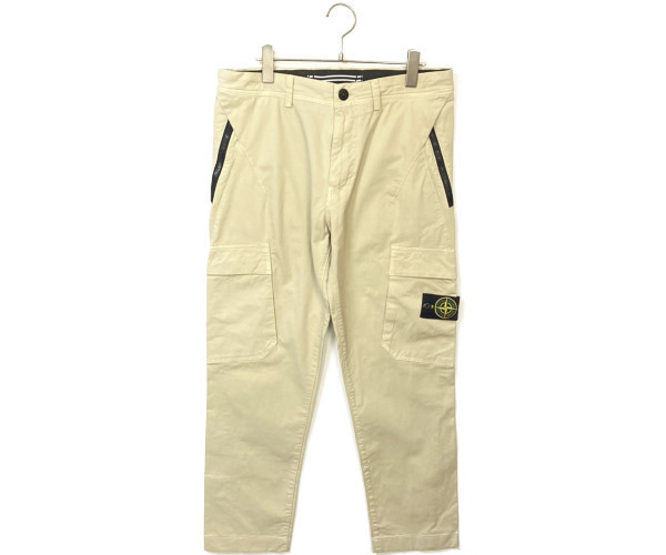 高価値 ストーンアイランド ロゴパッチパンツ TYPE-RE cotton Pants 