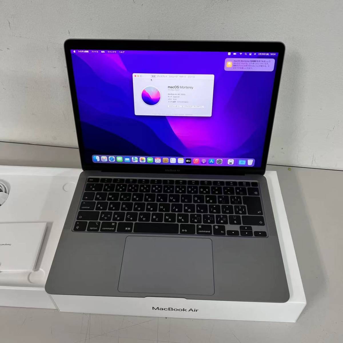 シルバー ヤフオク! Apple MacBook Air Late2020 Appl - 美品 充電 
