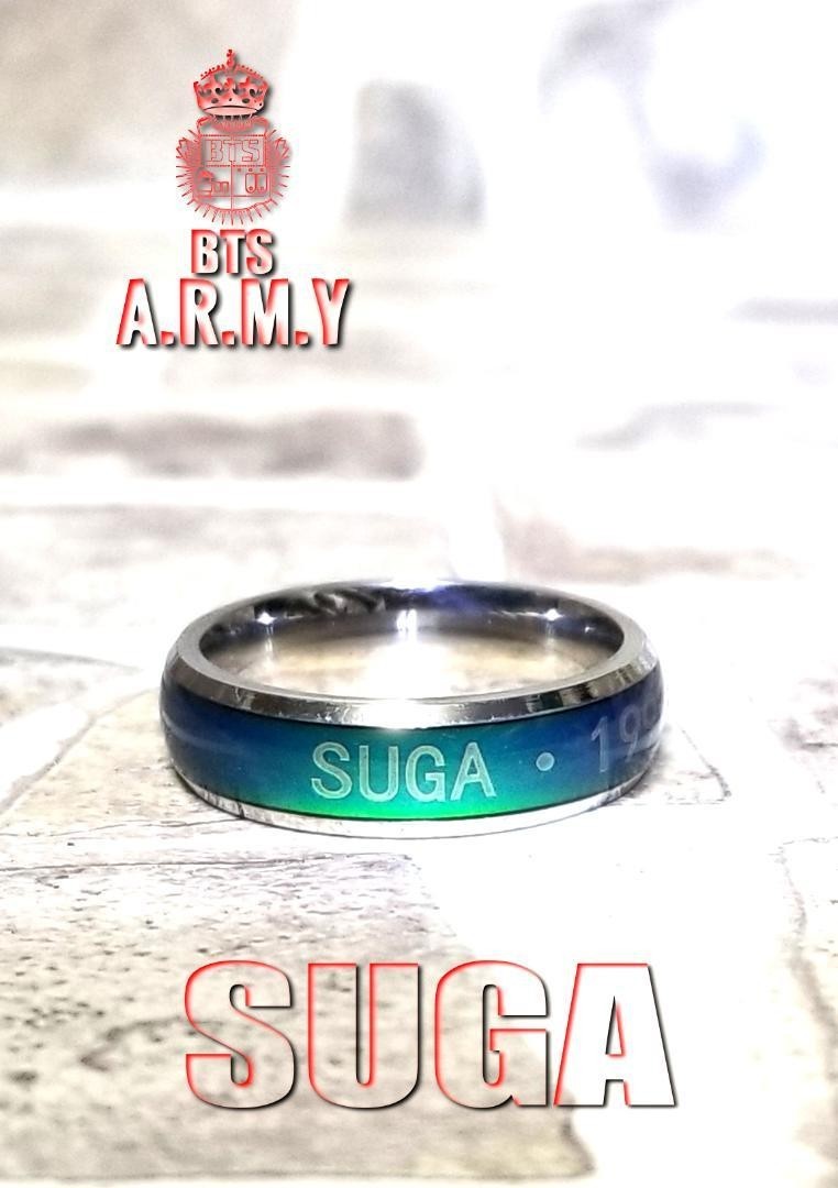 BTS 虹色ver リング ユンギ SUGA ネックレス紐付き|Yahoo BTS 虹色ver リング ユンギ SUGA ネックレス紐付き|Yahoo