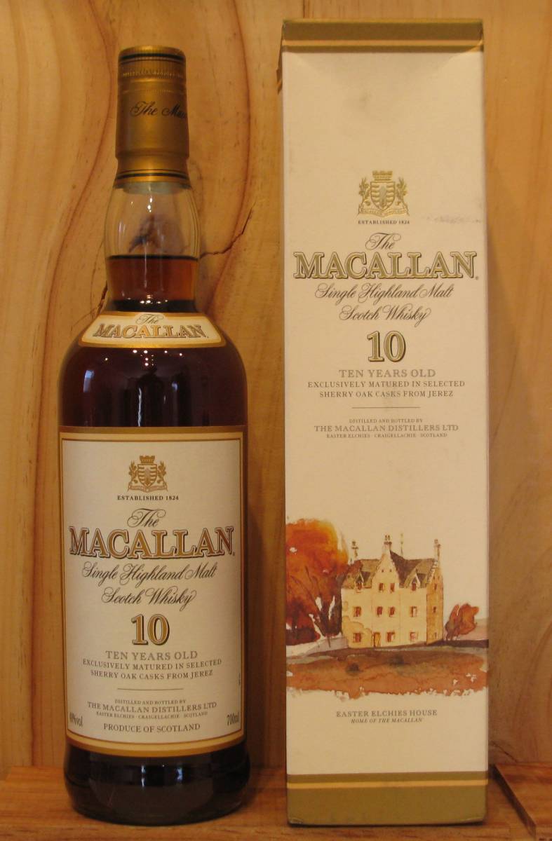 ザ・マッカラン 10年 旧ボトル 箱付き 40%vol 700ml The Macallan