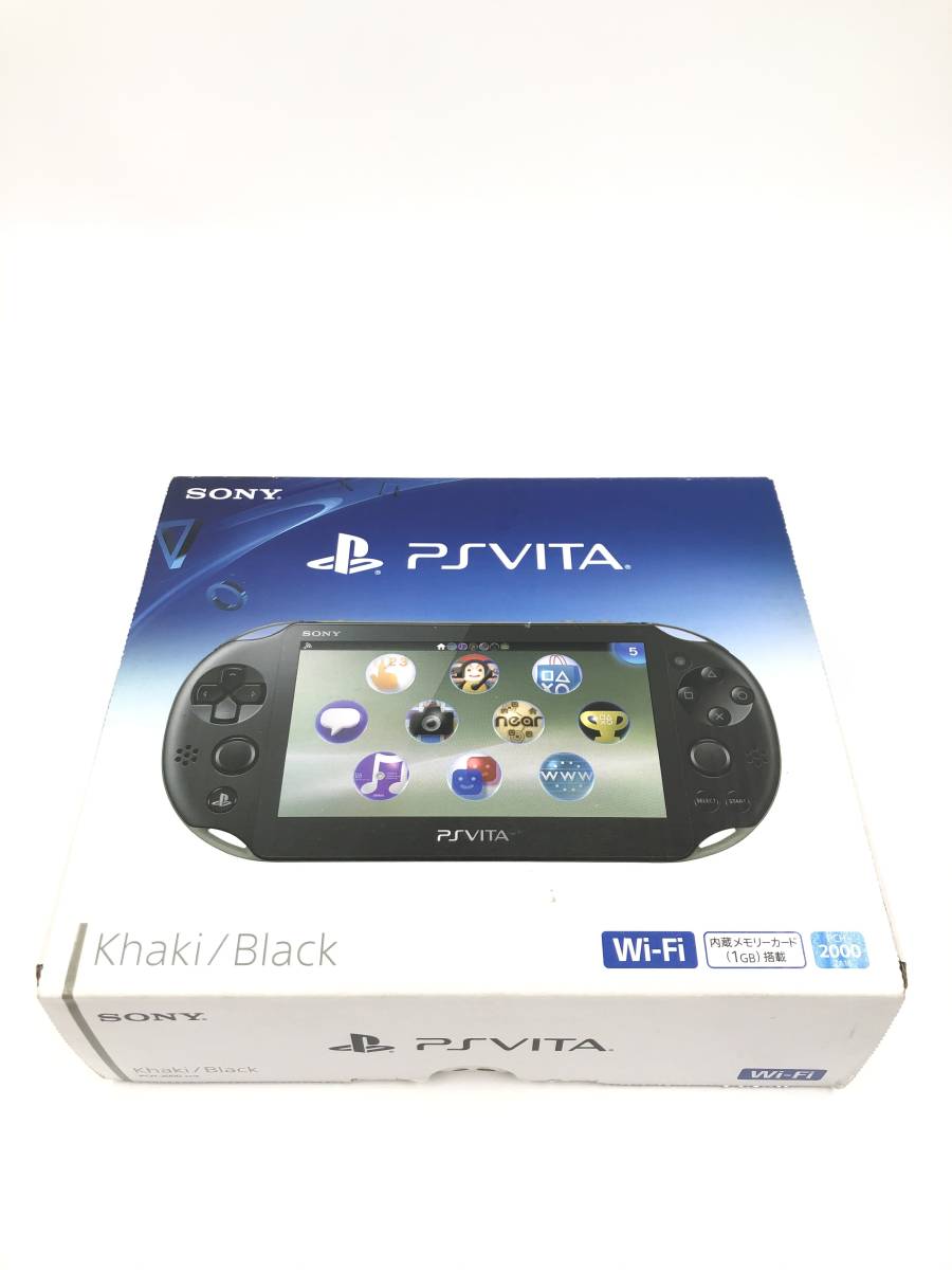 同様 完品 PlayStation Vita Wi-Fiモデル カーキ/ブラック PCH 