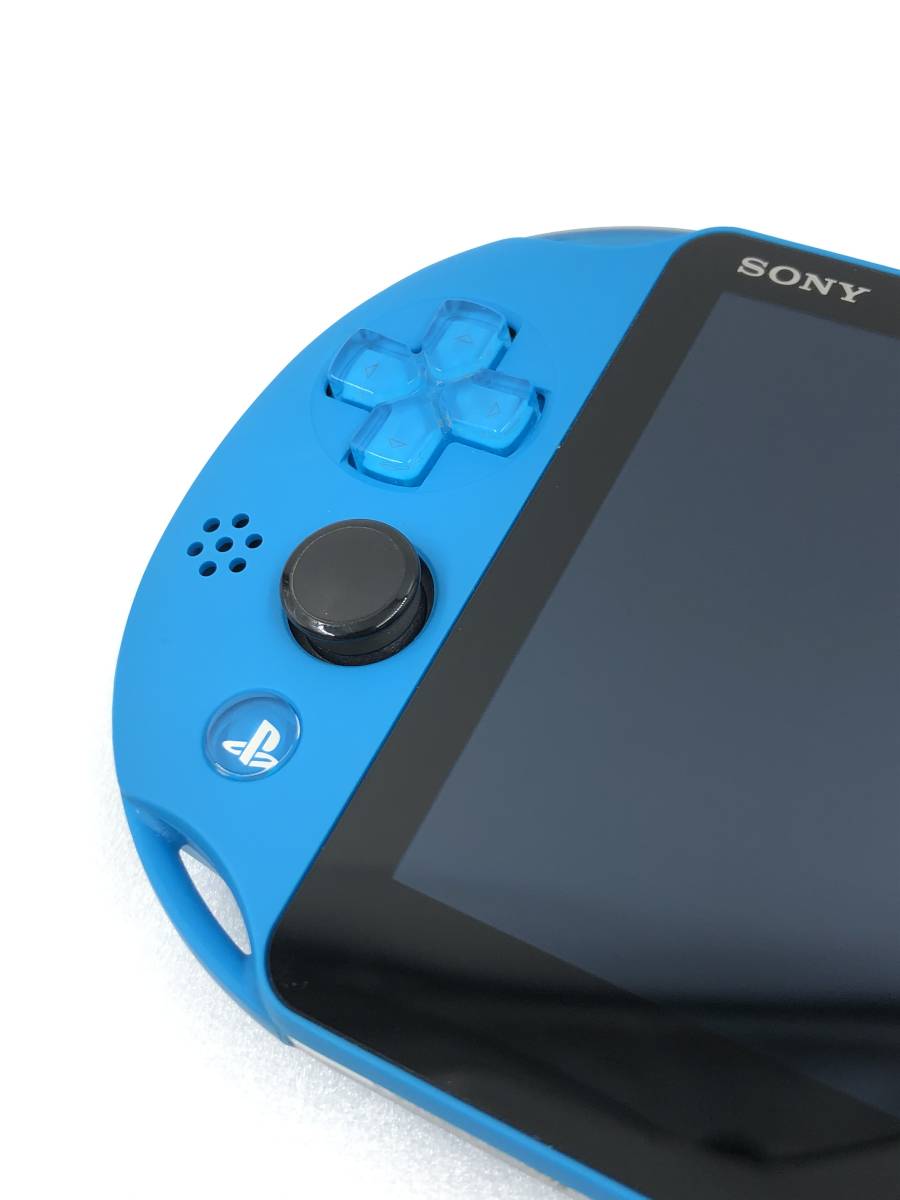 新品同様~超美品】 PlayStation Vita Wi-Fiモデル アクアブルー(PCH