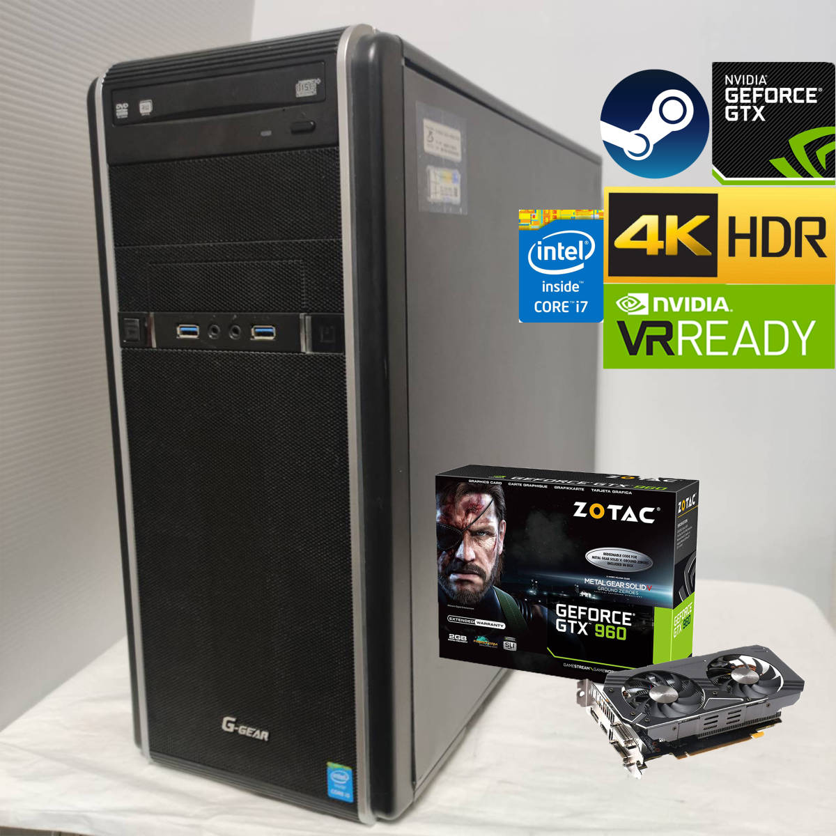 ゲーミングPC core i-7 4790 GTX960-