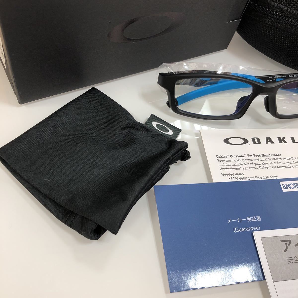 定価55,000円 正規品 OAKLEY クロスリンク オークリー 純正 ブルーライトカットレンズ 眼鏡 メガネ OX8118-0156 8118-0156 8118-01 8118_画像9