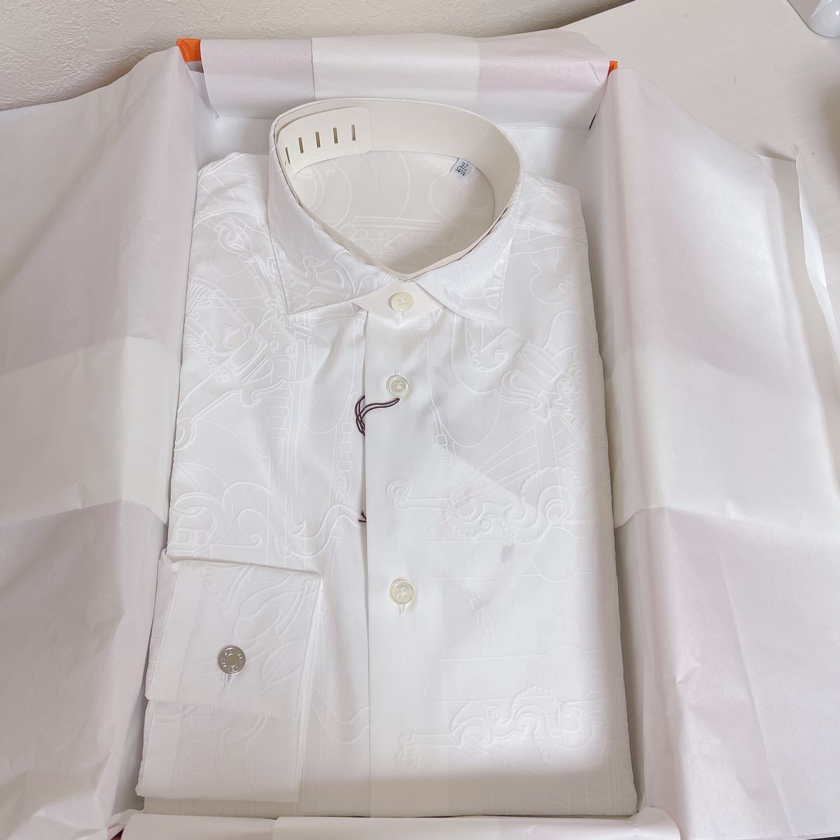 国内正規品 新品 HERMES エルメス ジップ付き メンズシャツ 2022 V