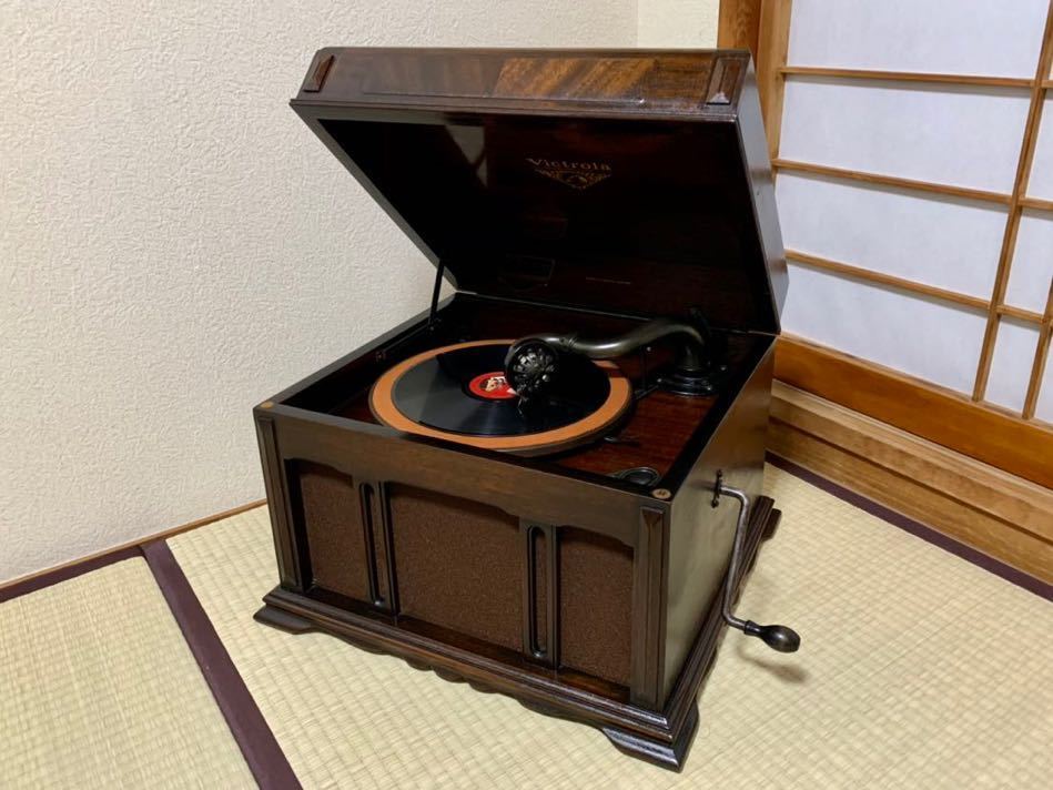 Victrola VV1-90 蓄音機 菅野沖彦氏も愛用 Victor 蓄音器 78回転 卓上