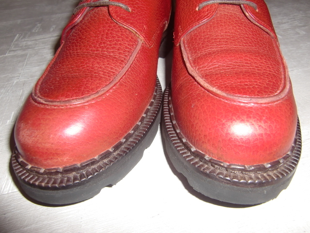 送料無料　新品展示品　COLE HAAN　コールハーン 赤レザー　革靴　Uチップ　WESTON　GOLF型　パラブーツ　シャンポート型　10B　26.5cm前後_画像9