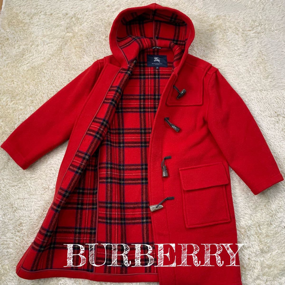 豊富な即納】 BURBERRY - バーバリーロンドン ダッフルコート レッド