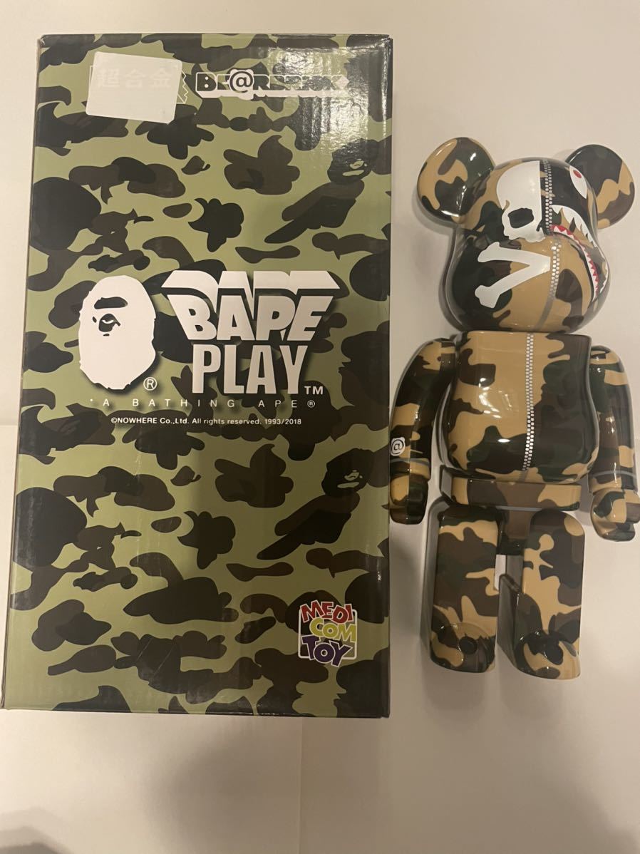 MASTERMIND VS BAPE(R) BE@RBRICK 400％ ベアブリック メディコム トイ MEDICOM TOY SHARK A  BATHING APE エイプ