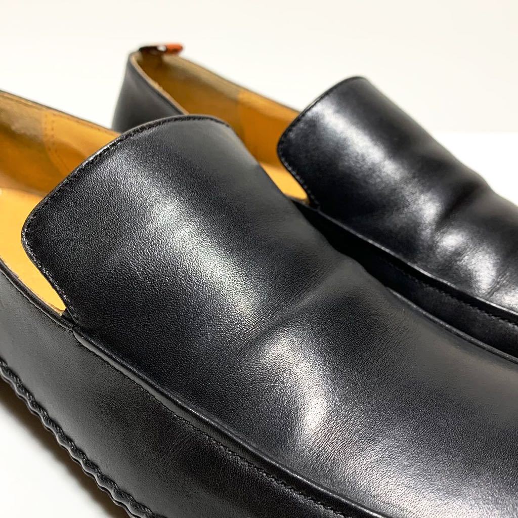購入商品激安 HERMES　ローファー靴　黒カーフ革 ローファー/革靴
