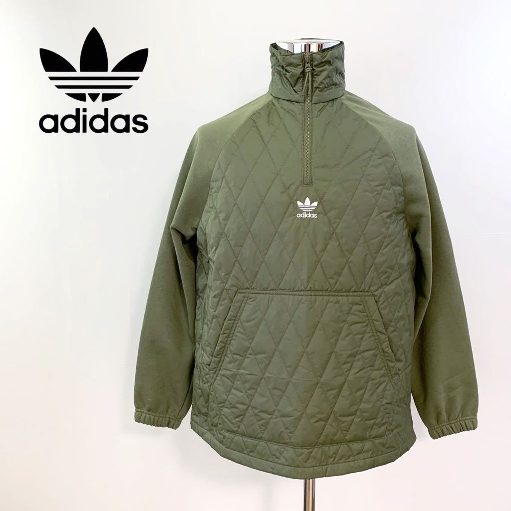 ☆未使用 アディダス adidas ラグランスリーブ ハーフジップ プル