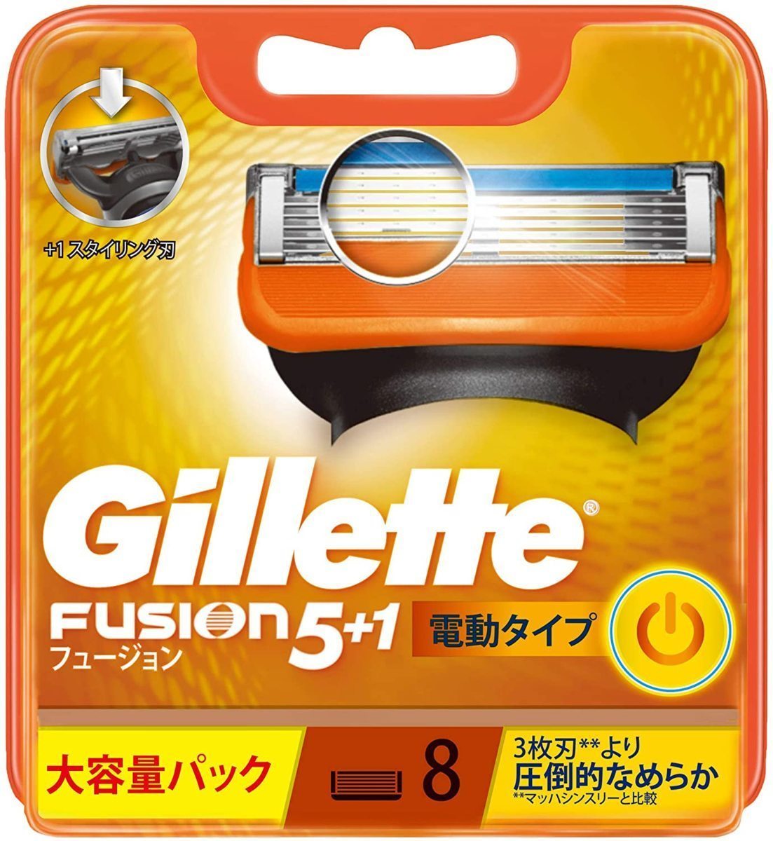 定番のお歳暮 ジレット フュージョン 電動タイプ 替刃8個入