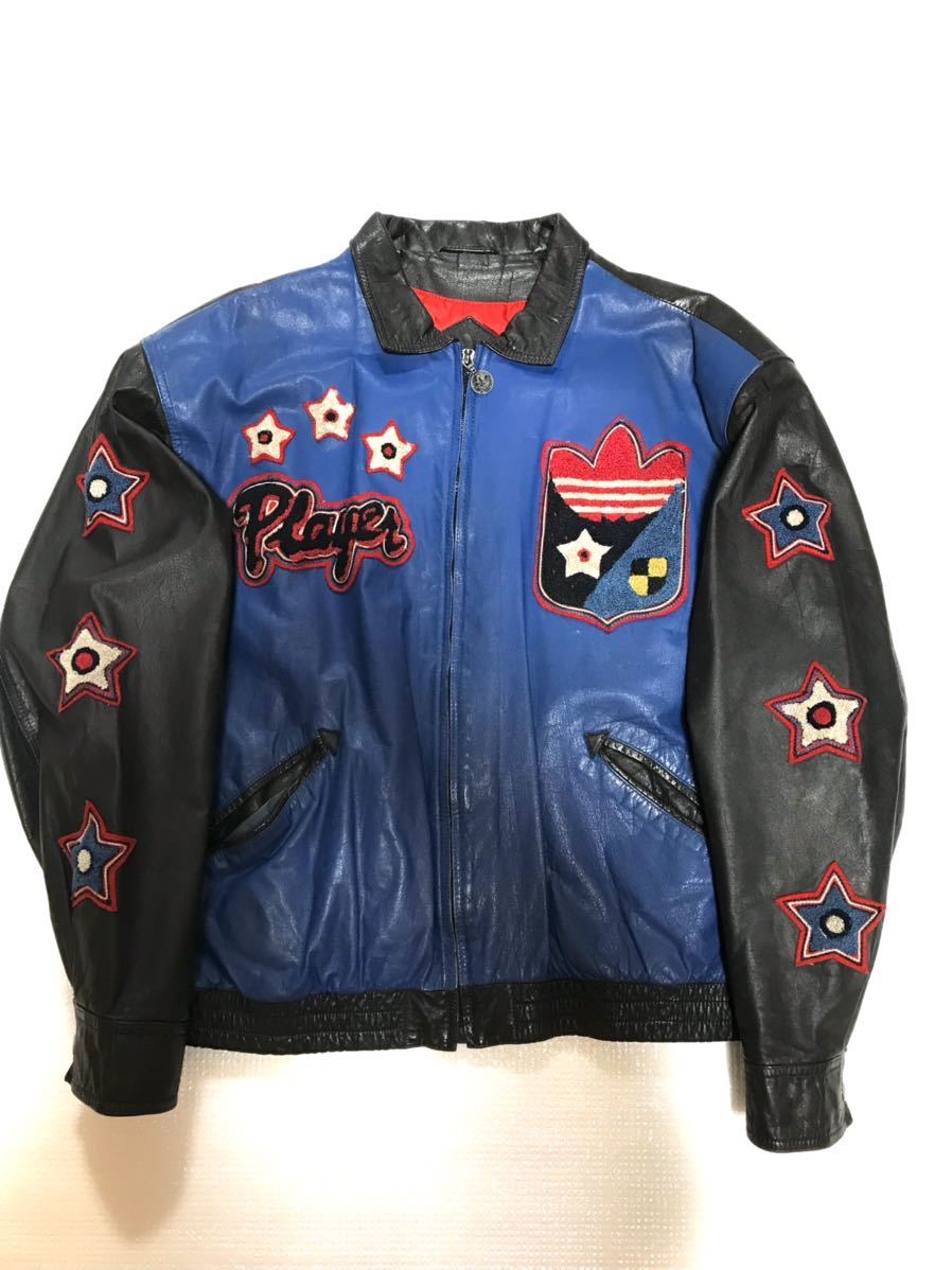 激レア 非売品 80s 80年代 アディダス adidas レザージャケット RUNDMC ランディーエムシー RUN DMC 激レア 非売品 80s 80年代 アディダス adidas レザージャケット RUNDMC ランディーエムシー RUN DMC