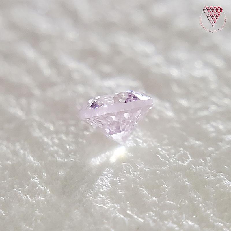 0.061 ct Very Light Purplish Pink I1 CGL 天然 ピンク ダイヤモンド ルース ラウンド DIAMOND EXCHANGE FEDERATION_画像2