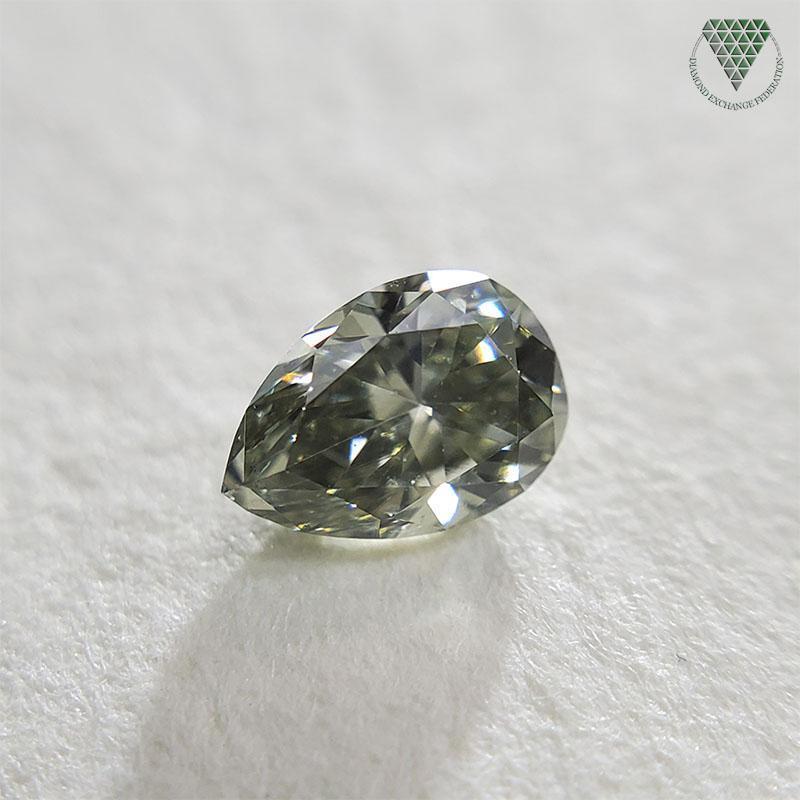 衝撃特価 VS2 GREEN GRAY FANCY ct 0.135 CGL FEDERATION EXCHANGE DIAMOND シェイプ ペア ダイヤモンド グリーン グレイ 天然 ダイヤモンド