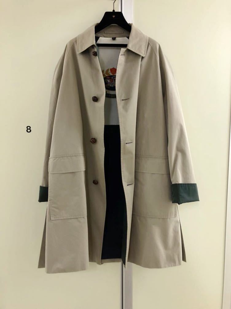 BURBERRY London England】Reissued beige waxedギャバジンcar coat L