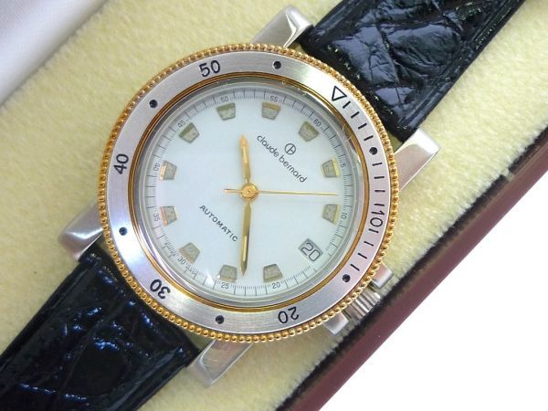 参考98000円 Claude Bernard クロードベルナール 高級感 腕時計 メンズ 