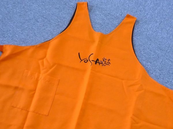 極美品 YOSA Aライン Orange エプロン オレンジ サロンワークに バイオクイーン フリーサイズ ヨサ ロゴ刺繍 定形外OK 逸品 非売品  休日限定 ヨサ