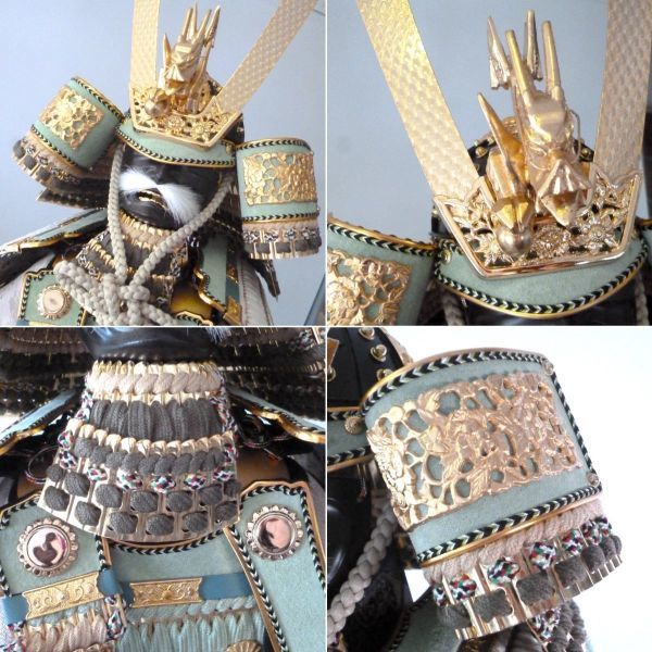 新品 平安 武人作 鎧兜飾り 大鎧 甲冑 鍬形兜 有職別誂え 五月人形 宝