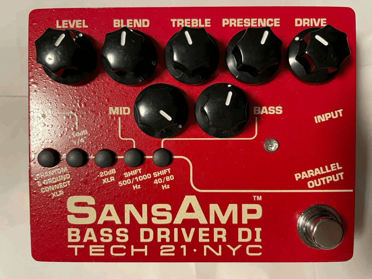 SANSAMP BASS DRIVER DI VERMILLION