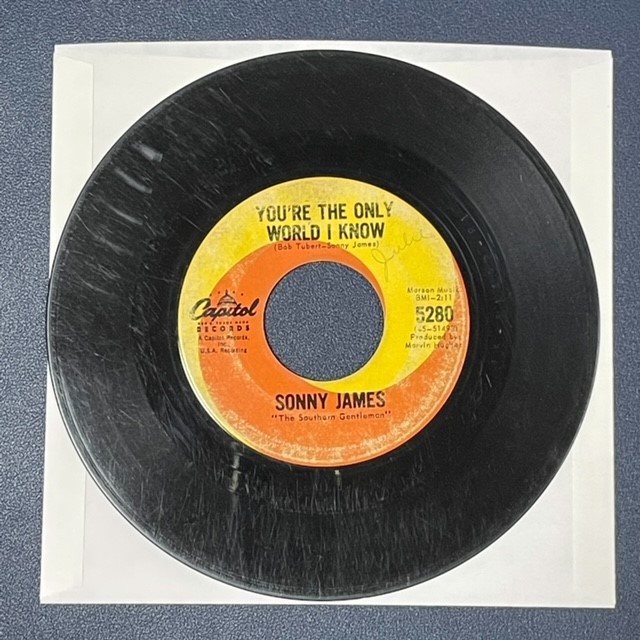 シングル　Sonny James / You're The Only World I Know　【カナダ・オリジナル盤】_画像1