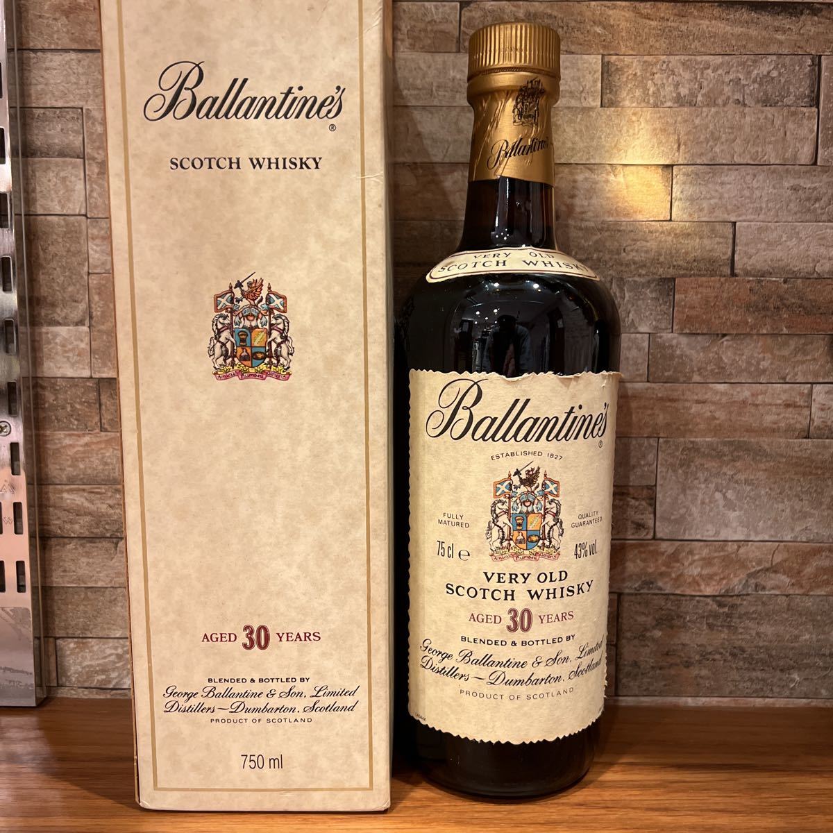 古酒 1円~スタート Ballantine's バランタイン 30年 ベリー オールド SCOTCH WHISKY スコッチ ウイスキー 750ml  43% 箱 未開栓