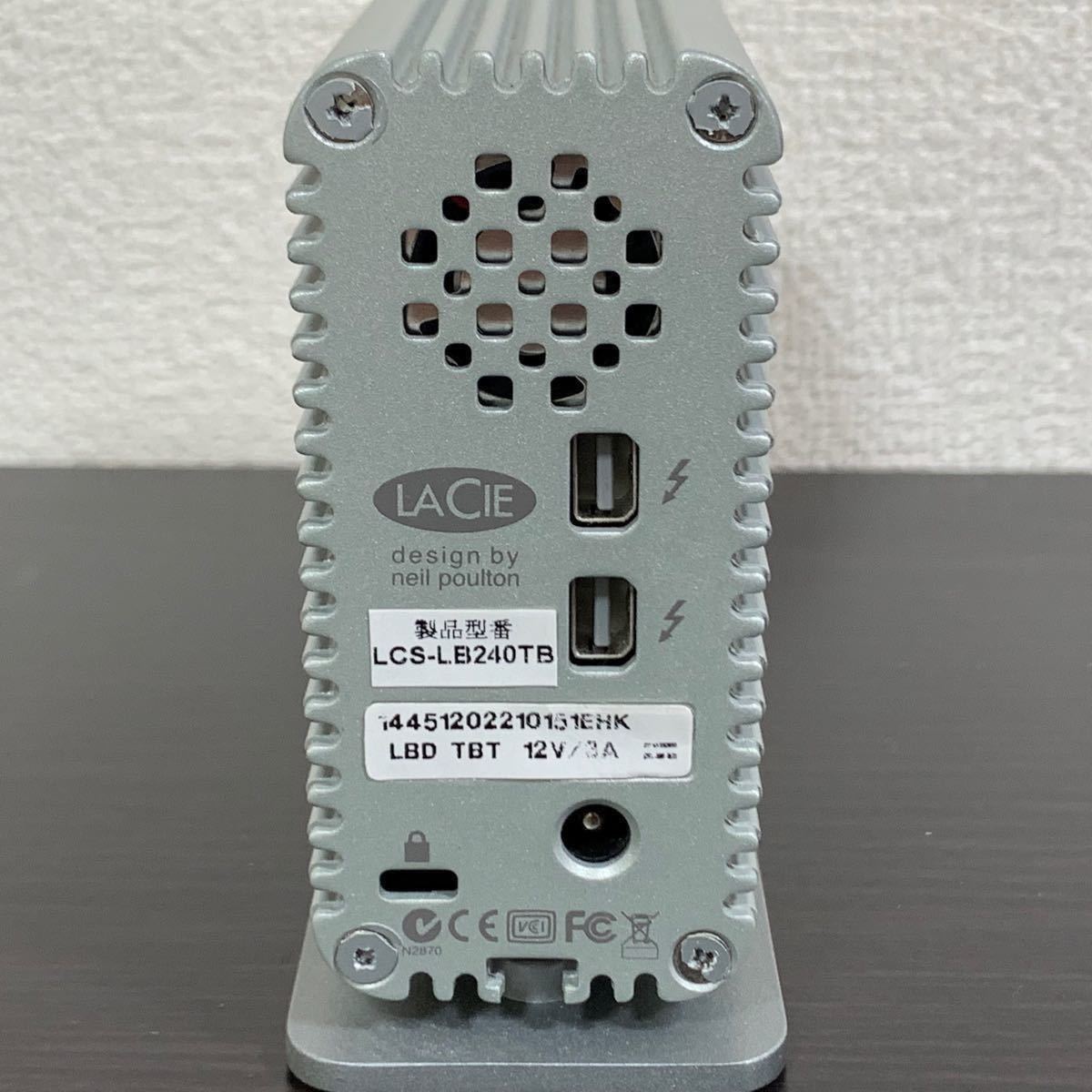 LaCie Thunderbolt 外付けハードディスク LCS-LB240TB（SSD無し）