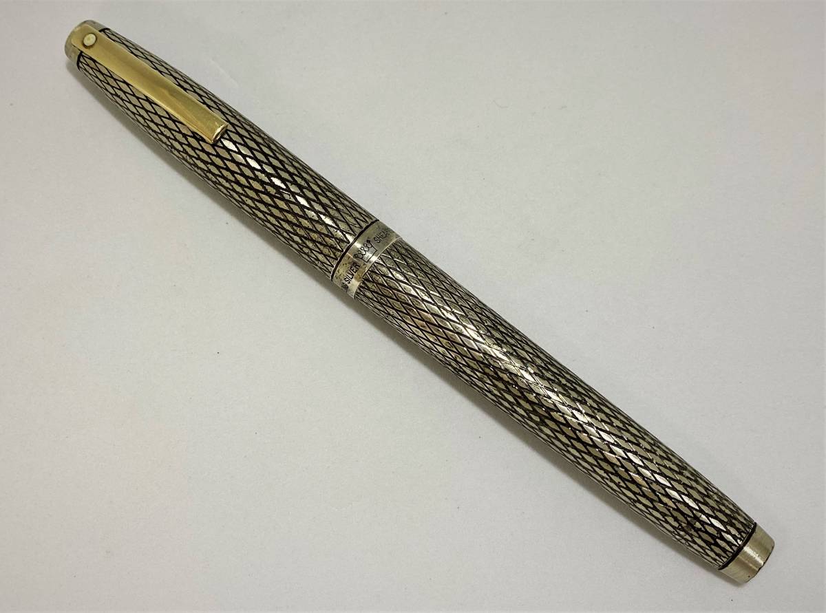 SHEAFFER シェーファー 万年筆 スターリングシルバー ペン先14K