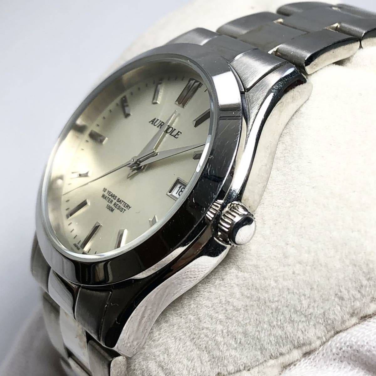 可動品 AUREOLE 腕時計 オレオール オレオウル SW-409M カレンダー ...