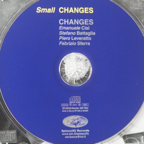 【SPLASC RECORDS】CHANGES　SMALL CHANGES　EMANUELE CISI　少しフリーの要素を含む叙情的カルテット　オススメ！_画像3
