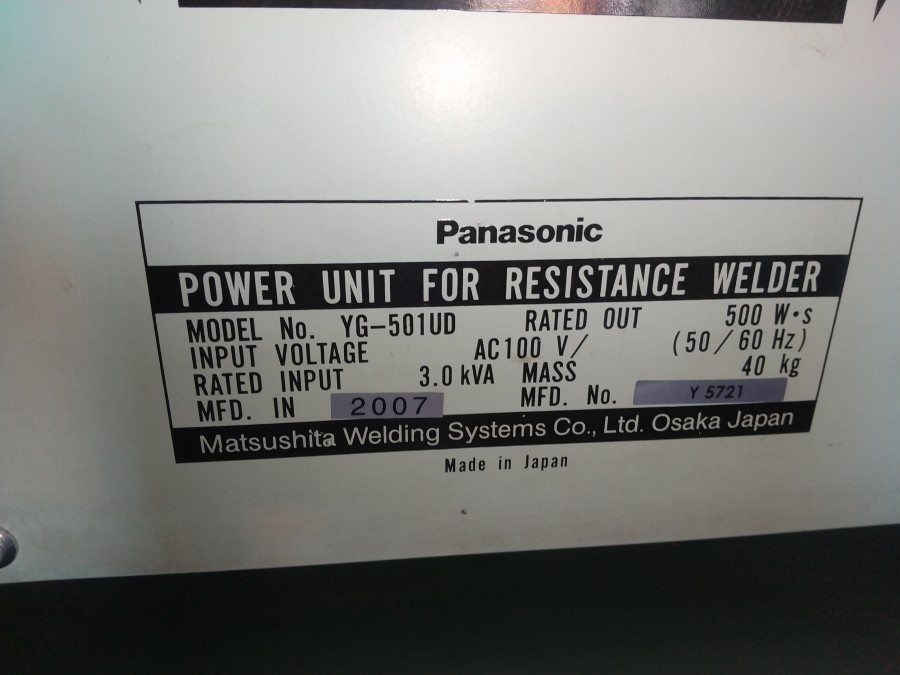Panasonic パナソニック 小型・精密溶接機 Hi-MAX ハイマックス Panasonic パナソニック 小型・精密溶接機 Hi-MAX ハイマックス