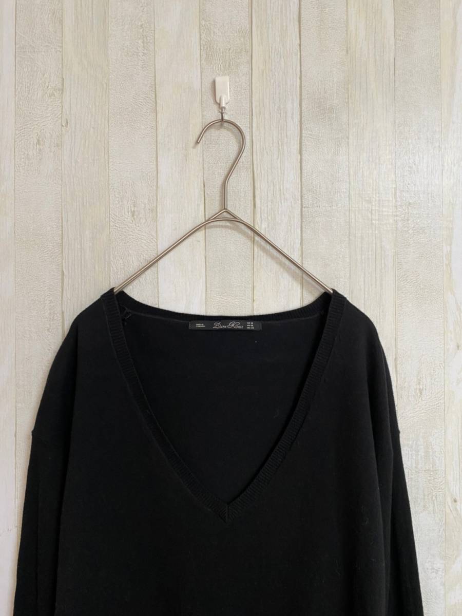 ZARA Knit★ザラ★コットンブレンド Vネック ニット セーター★サイズM　2-05-25_画像3