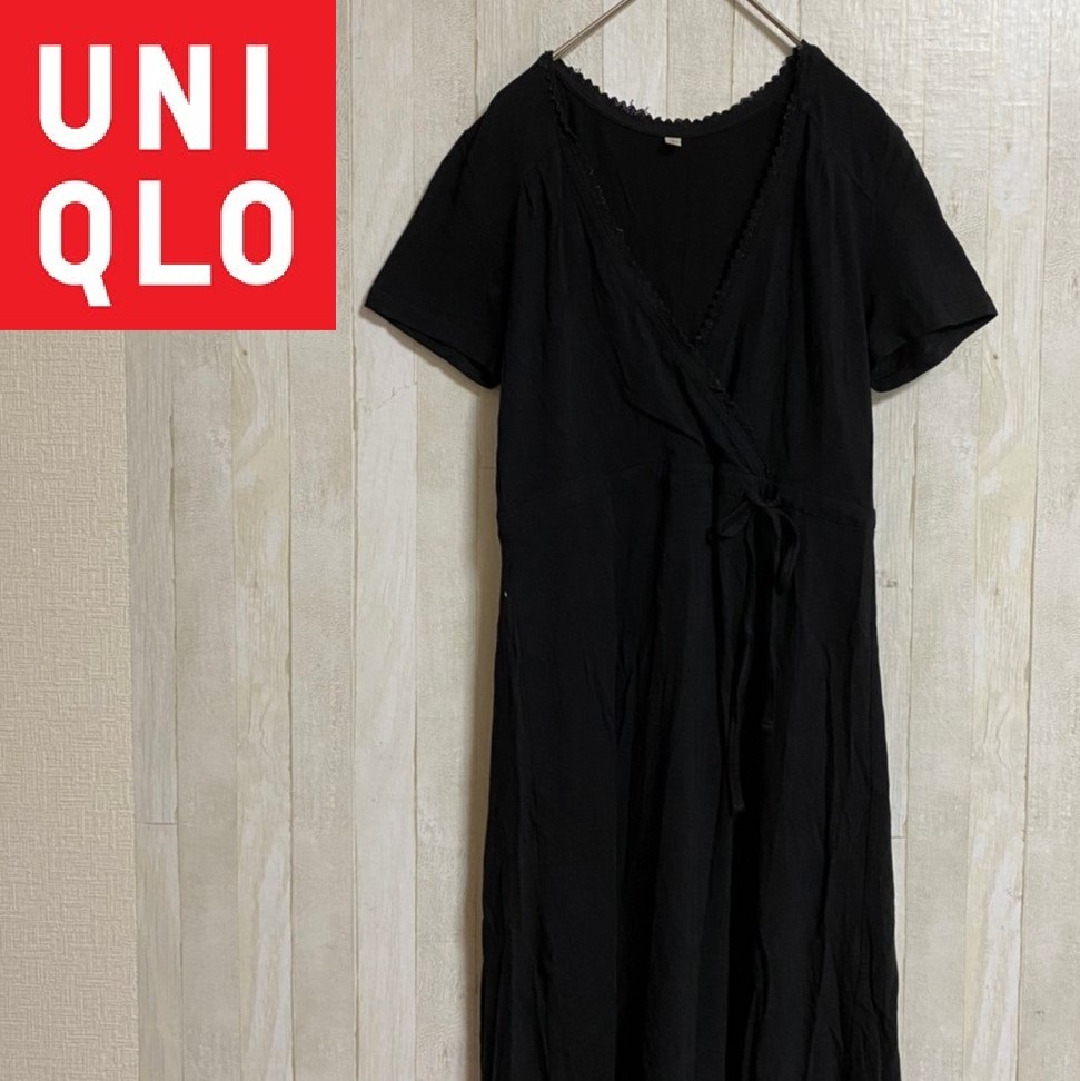 UNIQLO★ユニクロ★レデイ―ス 半袖 ワンピース ルームウェア★サイズS　2-55_画像1