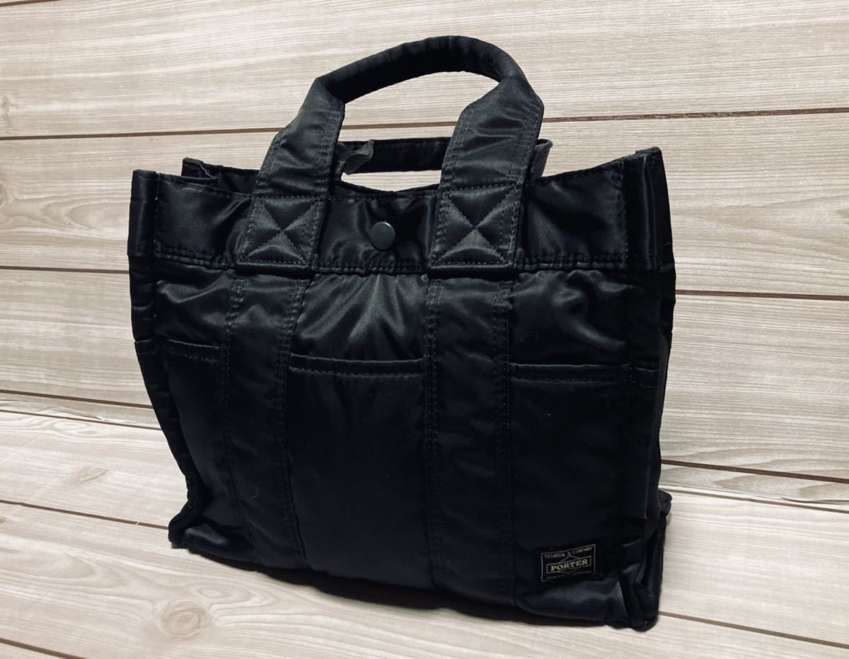 美品】PORTER HEAD PORTER ヘッドポーター ミニトートバッグ ブラック