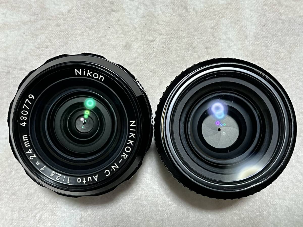 【6点】ニコン Nikon NIKKOR 24mm F2.8 35mm F2.8 35mm F2 105mm F2.5 単焦点レンズ まとめ_画像3
