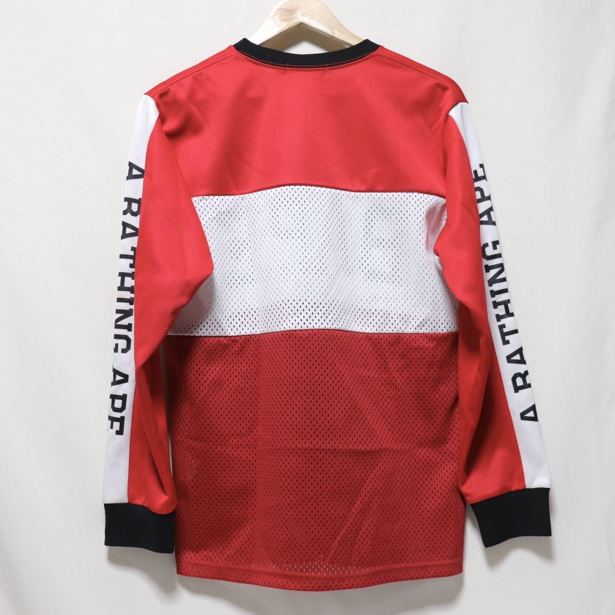 ブランド A BATHING APE - a bathing ape エイプ メッシュ シャツ カモ