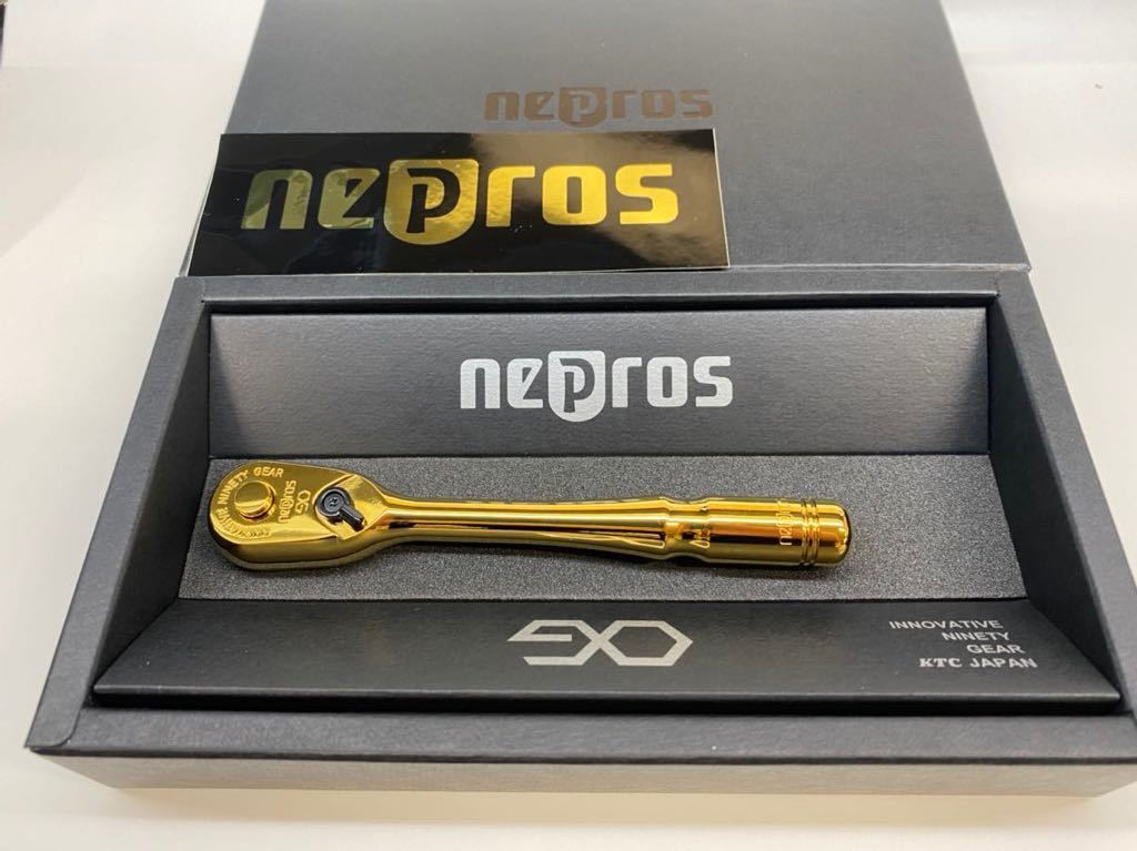NEPROS ネプロス 限定 iP ゴールド 6.3sq. ラチェットハンドル 90枚