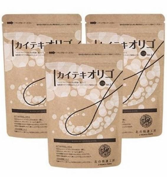 最新版カイテキオリゴver.2×3袋 150g×3 専用スプーン付き 自然にスルッと! 毎朝スッキリ! 日本で一番売れているオリゴ糖 オリゴ糖