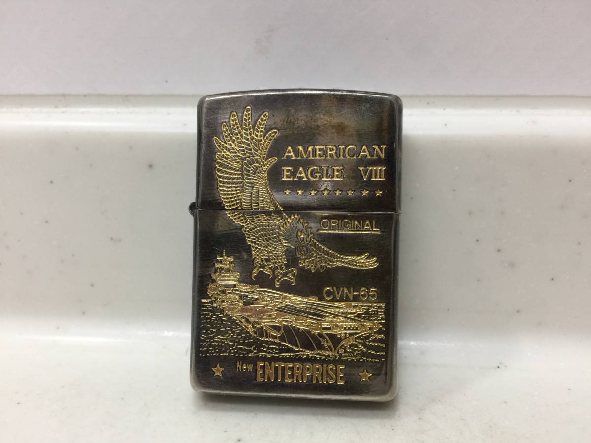 帯電防止処理加工 zippo ジッポー アメリカンイーグル CVN-65 船 戦艦