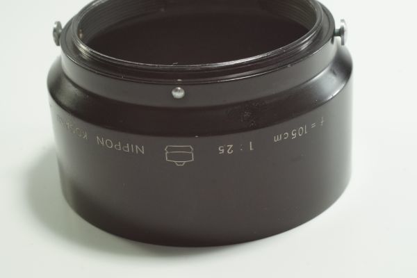 260『送料無料 並品』 f=10.5cm 2.5 NIPPON KOGAKU レンジファインダーニコン L 10.5cm F2.5 S 10.5cm F2.5 52mm径 メタルフード