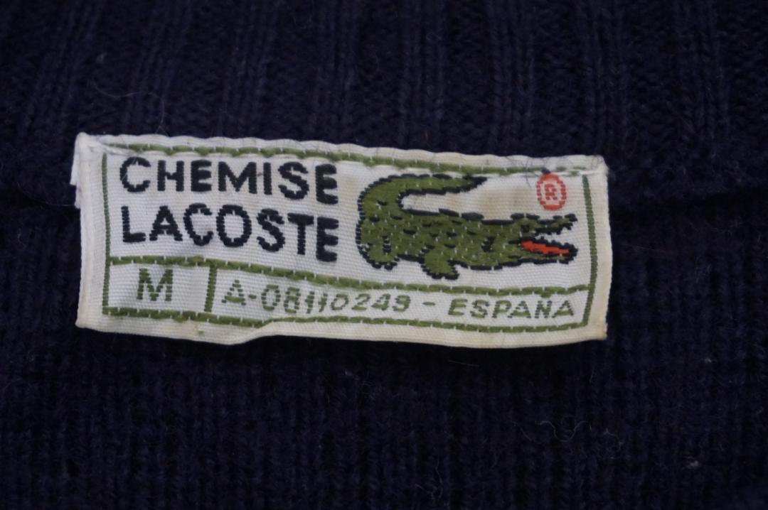 lacoste フレンチラコステ 80s アーガイル ニットセーター ビンテージ