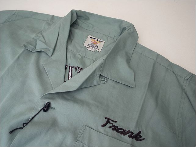 送料無料 49%OFF】HOUSTON ヒューストン 刺繍ボウリングシャツ