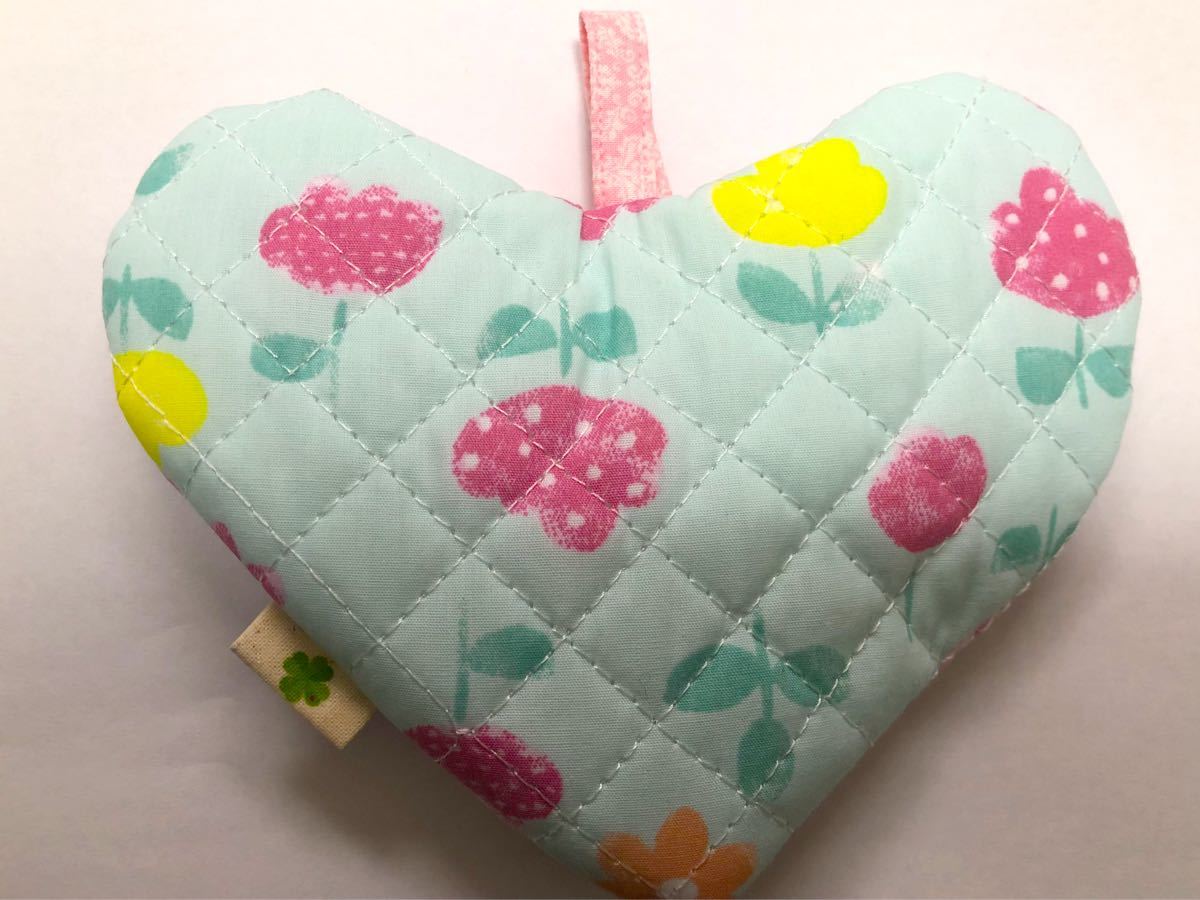 ミトン　鍋つかみ　ハート　ハンドメイド　キッチン用品　