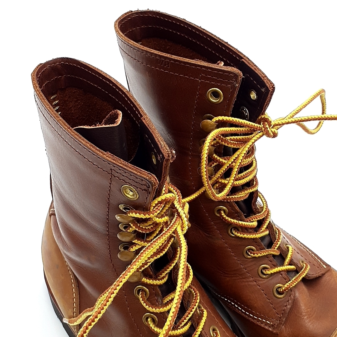  free shipping Warehouse WAREHOUSE boots shoes shoes 9406 Ran bar man LUMBERMAN leather original leather 8 26.5cm corresponding tea brown group men's 
