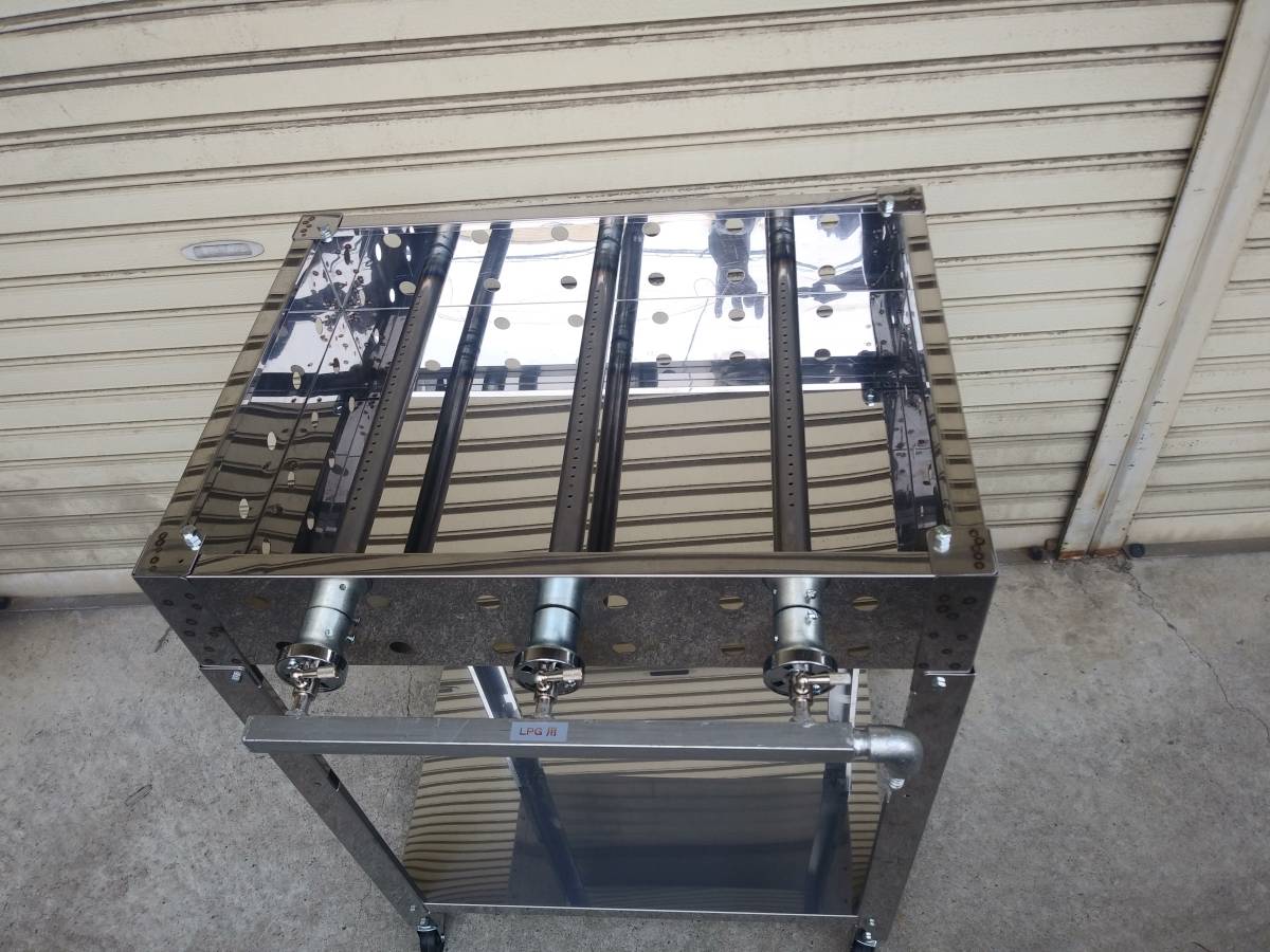 特注 極厚9ミリ 鉄板焼き グリラー 600×450 専用台 キッチン 特注 極厚9ミリ 鉄板焼き グリラー 600×450 専用台 キッチン